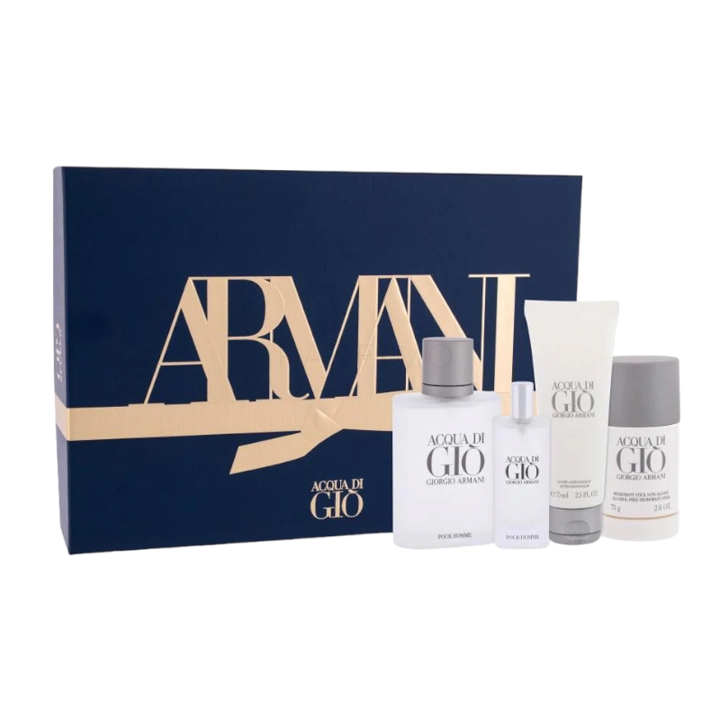 Acqua di gio discount 4 piece gift set